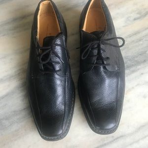 Sandro Moscoloni men’s black leather dress shoes